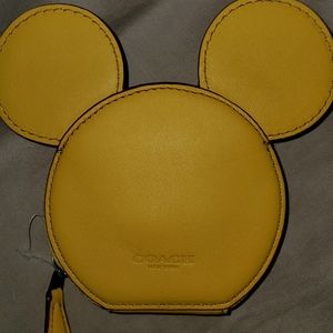 NWOT Coach DISNEY Ltd 50th Edt. Mickey Mouse coin purse